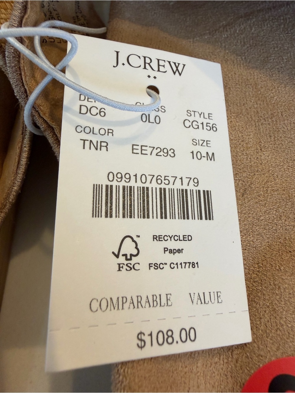 NWT J. Crew Factory Scalloped Slide Sandal Textile Flocking Pearls / 10 - Picture 2 of 7